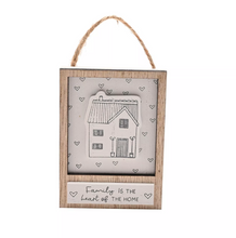 WOODEN SAYING HANGING PLAQUE