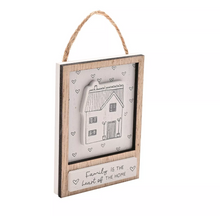 WOODEN SAYING HANGING PLAQUE
