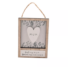 WOODEN SAYING HANGING PLAQUE