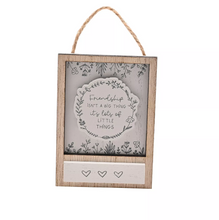 WOODEN SAYING HANGING PLAQUE