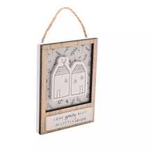 WOODEN SAYING HANGING PLAQUE