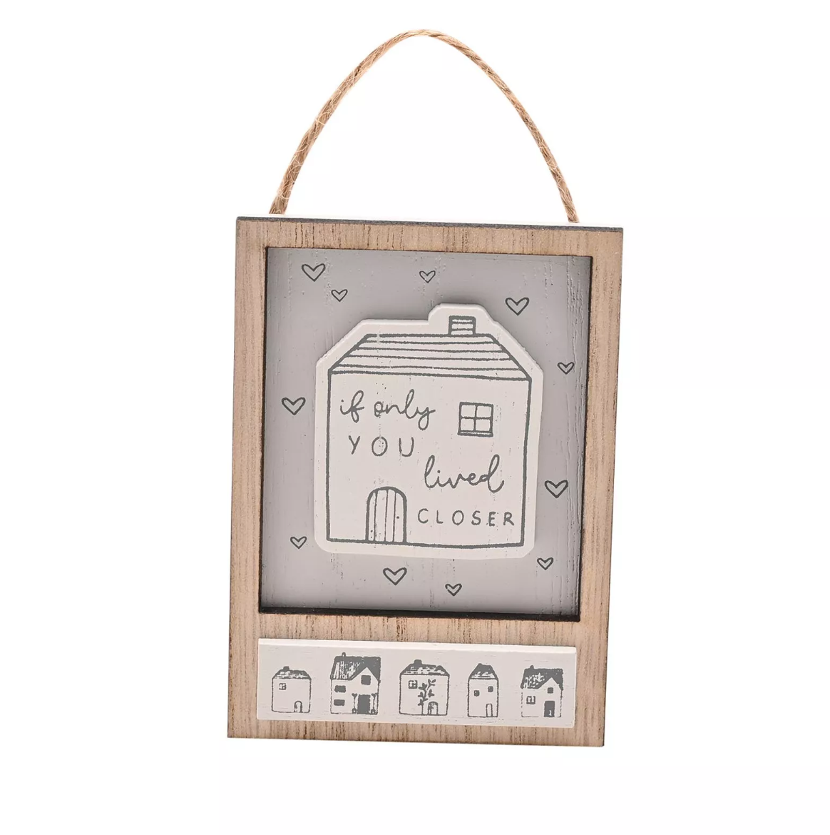 WOODEN SAYING HANGING PLAQUE
