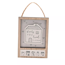 WOODEN SAYING HANGING PLAQUE