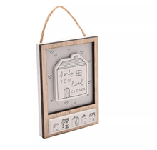 WOODEN SAYING HANGING PLAQUE