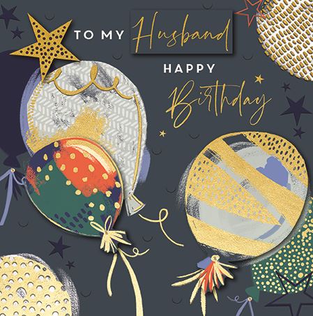 TO MY HUSBAND HAPPY BIRTHDAY CARD