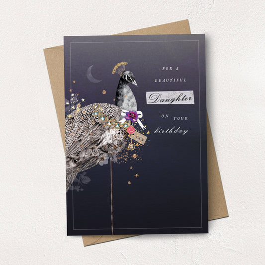 PEACOCK DAUGHTER CARD