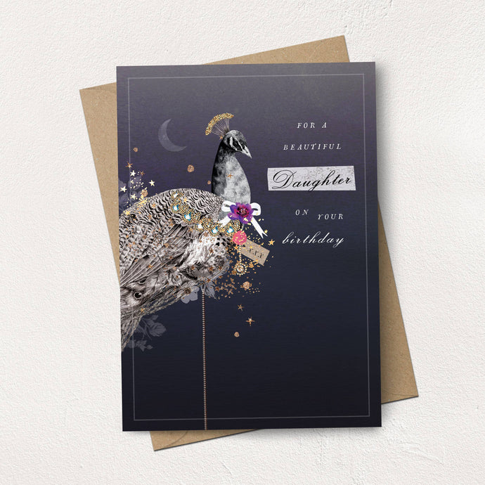PEACOCK DAUGHTER CARD