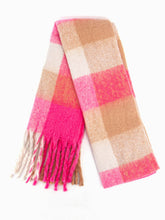 PINK BLOCK SCARF