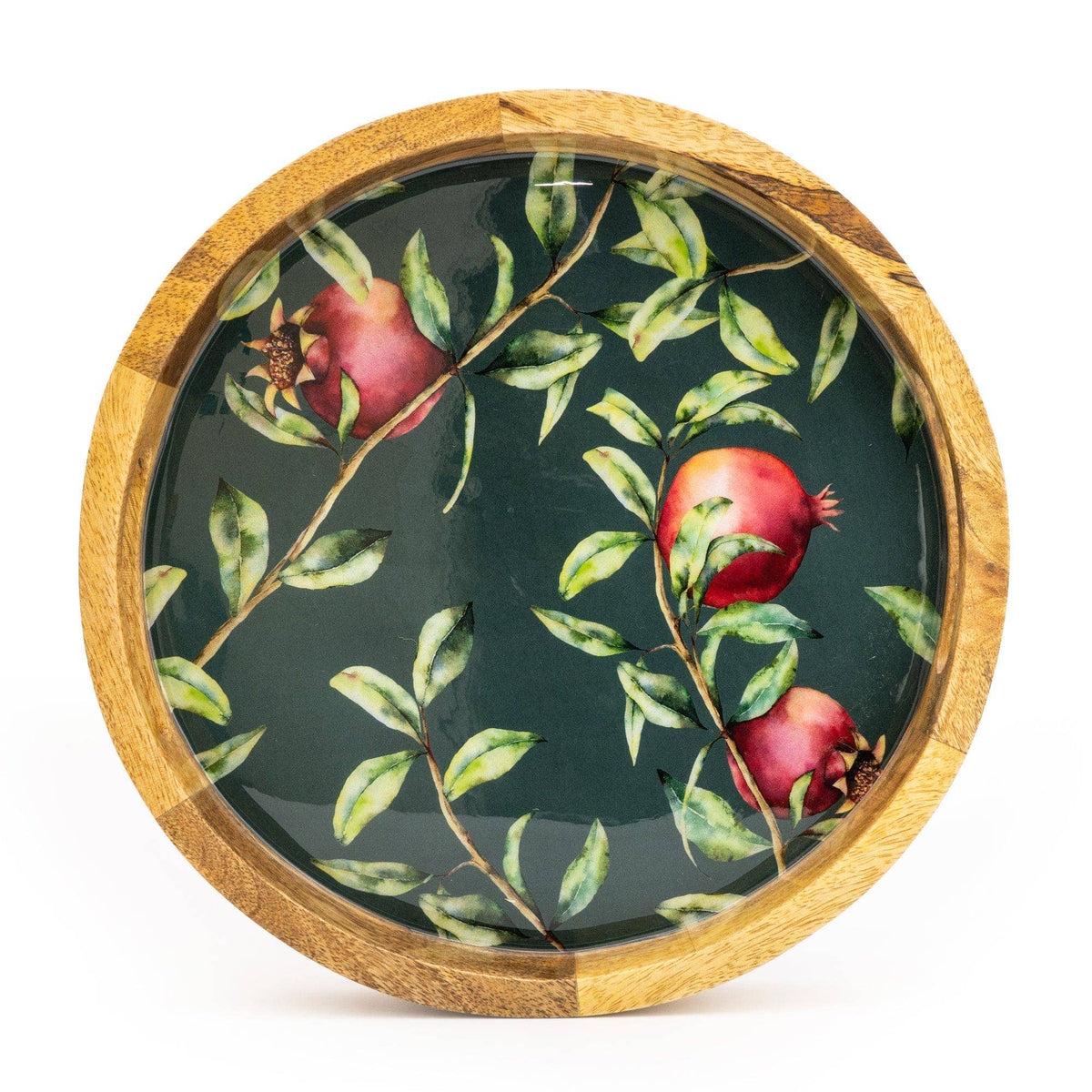 POMEGRANTE MANGO WOOD TRAY