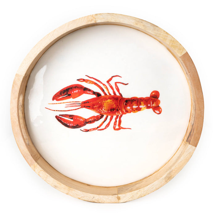 LOBSTER MANGO WOOD TRAY