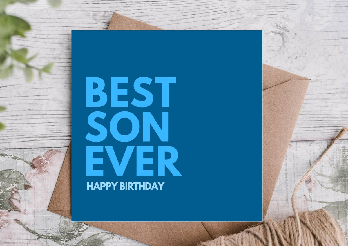 BEST SON EVER CARD