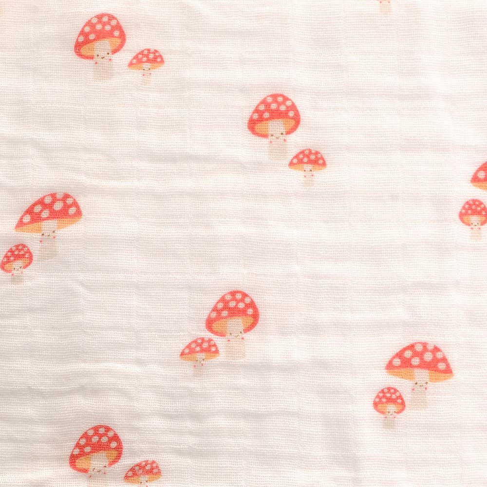 HEDGEHOG AND MUSHROOMS MUSLIN SET
