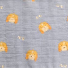 BLUE DINO, DOG & TRACTOR MUSLIN SET