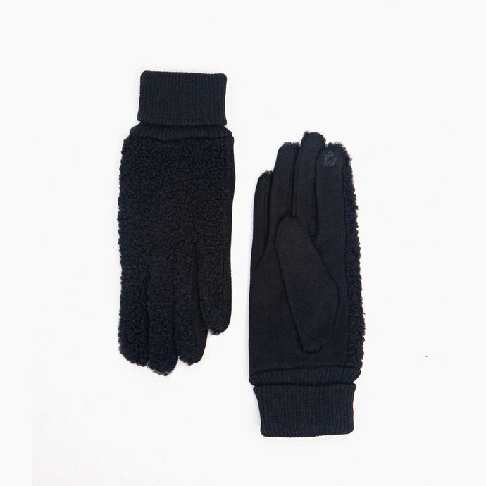 BLACK BORG FLEECE GLOVES