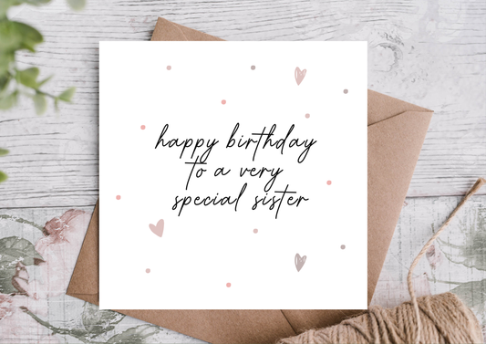 HAPPY BIRTHDAY SISTER CARD