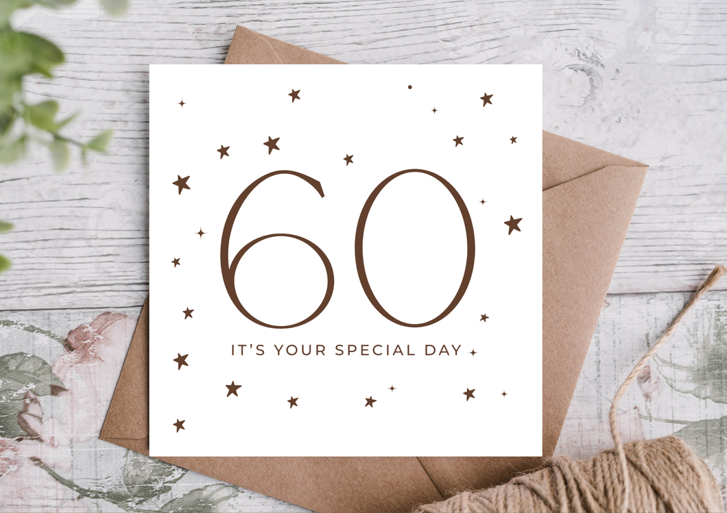 60 SPECIAL DAY CARD