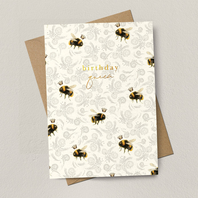 QUEEN BEE BIRTHDAY CARD
