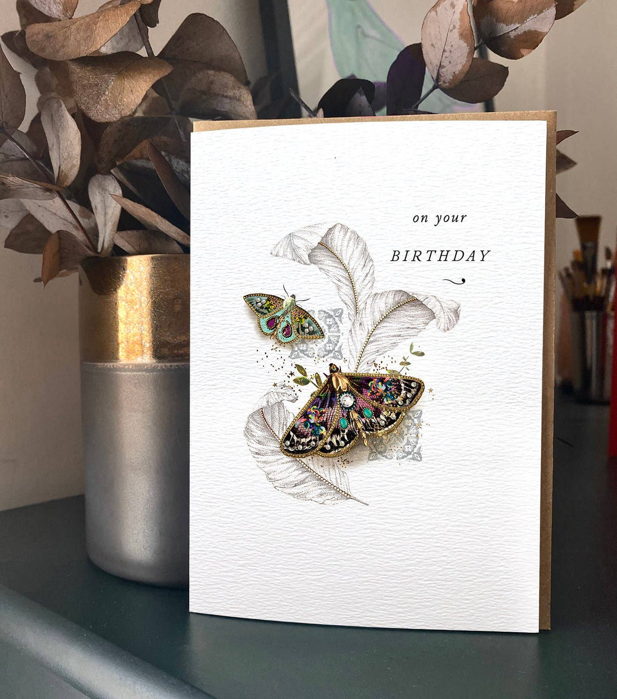 BUTTERFLIES BIRTHDAY CARD