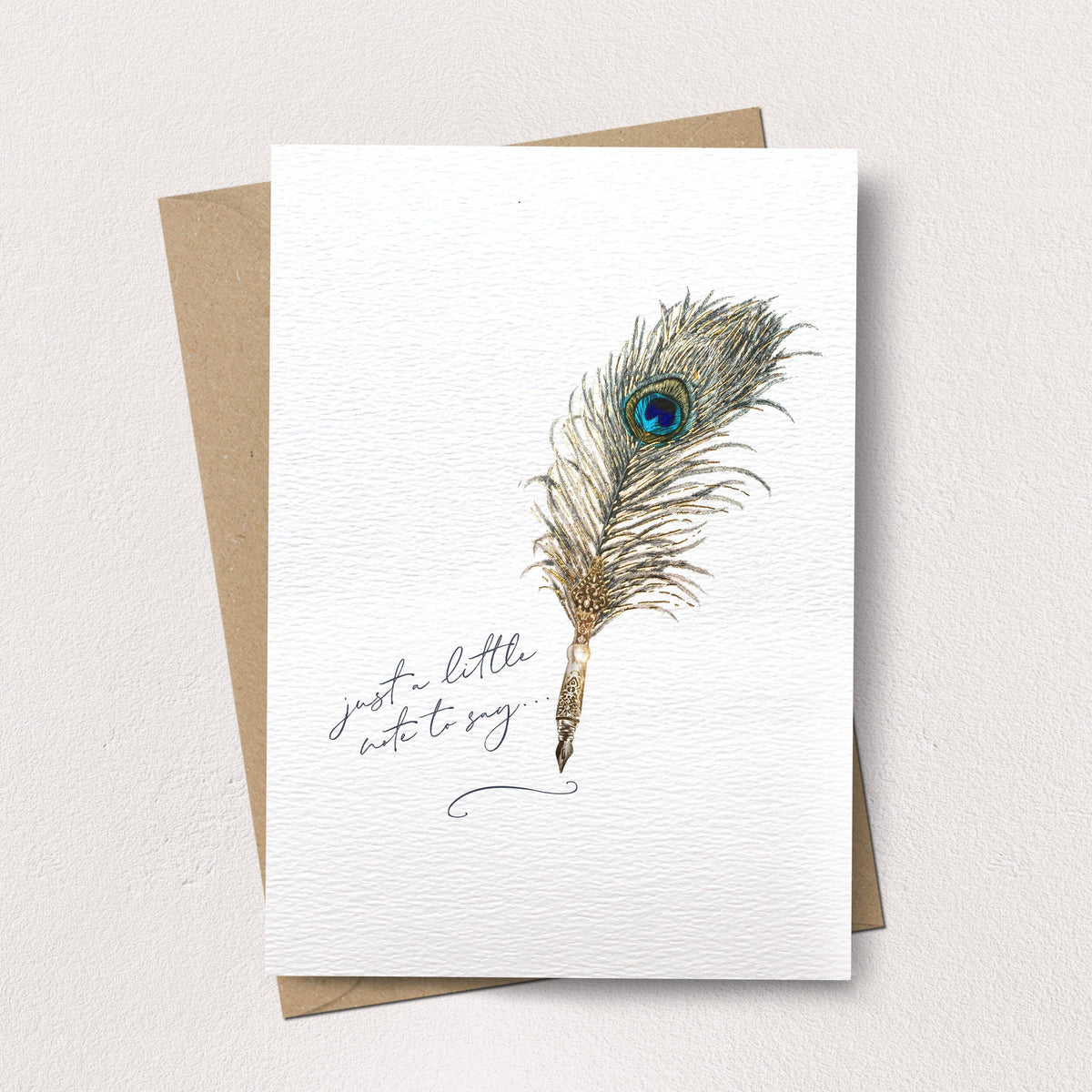 PEACOCK NOTE CARD