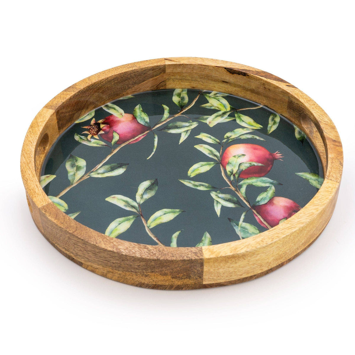 POMEGRANTE MANGO WOOD TRAY