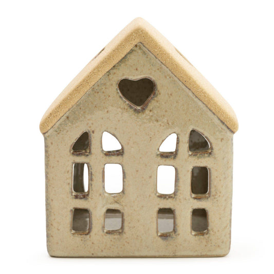 GLAZED HOUSE TEALIGHT HOLDER