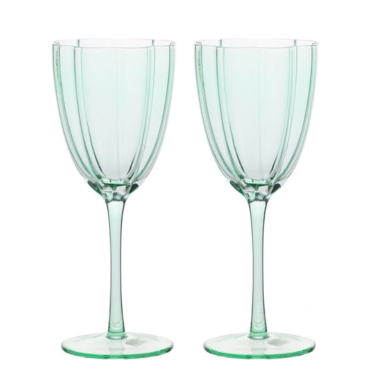 TEAL WINE GLASSES