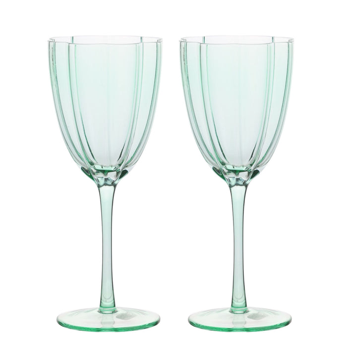 TEAL WINE GLASSES