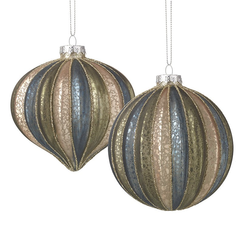 MOTTLED GLASS BAUBLE