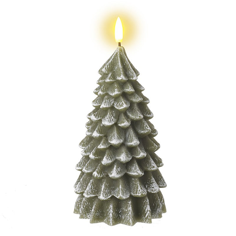 LARGE WAX EFFECT LED TREE CANDLE