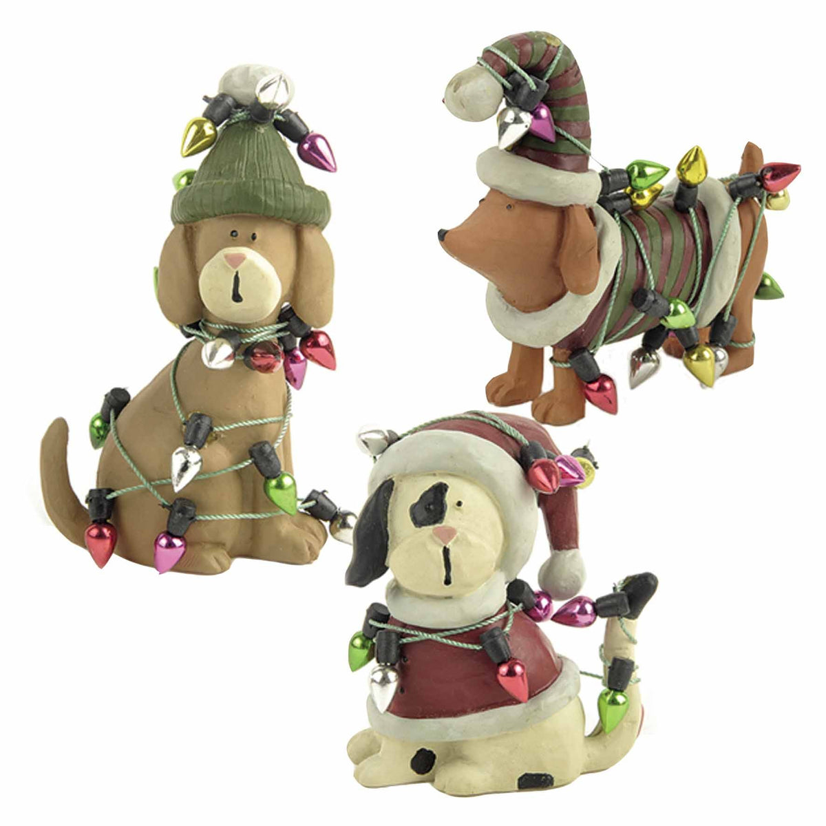 FESTIVE DOG ORNAMENT