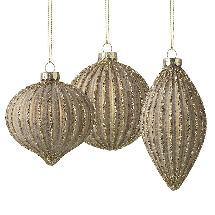 GOLD GLASS BAUBLE