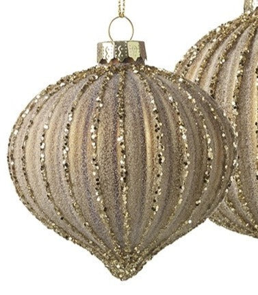 GOLD GLASS BAUBLE