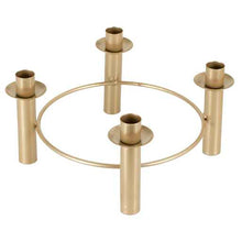 GOLD 4 CANDLE CENTREPIECE