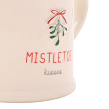 MISTLETOE KISSES EMBOSSED MUG