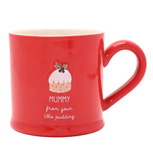 MUMMY CHRISTMAS PUDDING EMBOSSED MUG