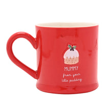 MUMMY CHRISTMAS PUDDING EMBOSSED MUG