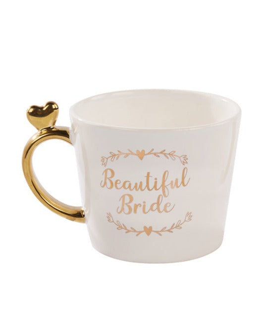 GOLD WEDDING MUG BRIDE