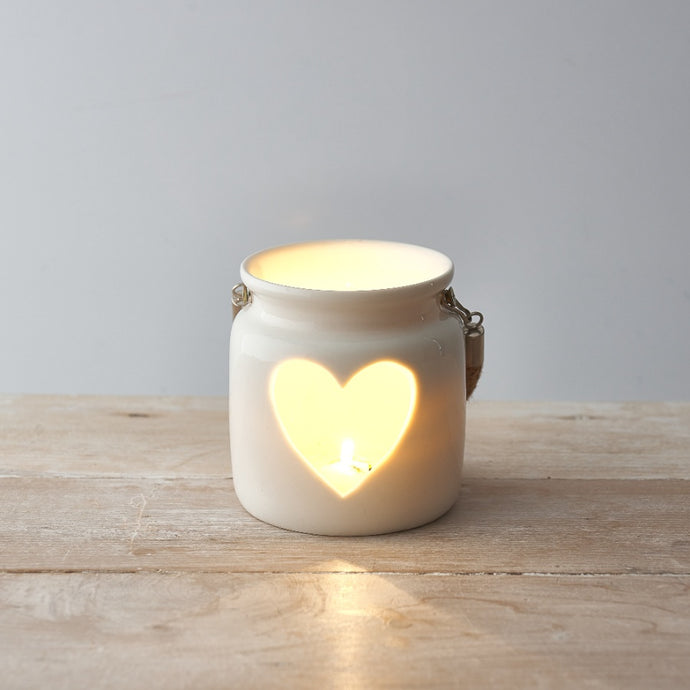 LARGE HEART CANDLE HOLDER