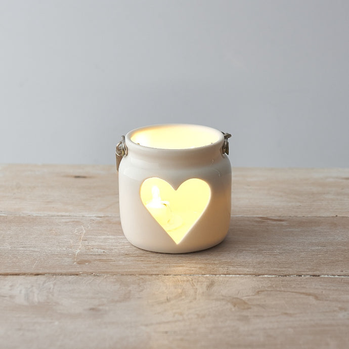 SMALL HEART CANDLE HOLDER