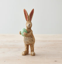 STANDING BUNNY WITH GREEN EGG