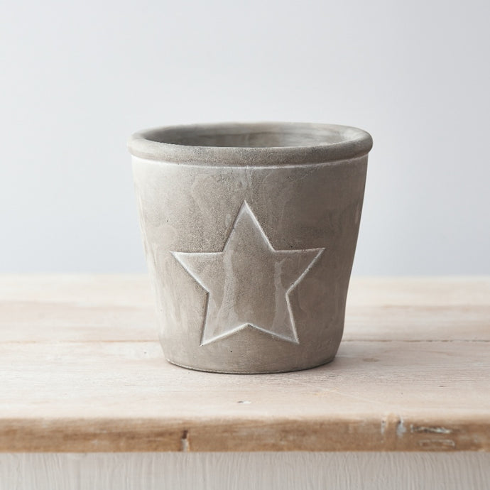 STAR CEMENT POT SMALL