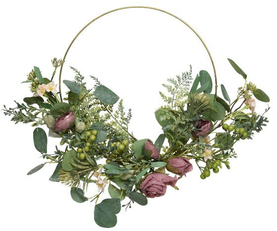 ROUND FLOWER WREATH