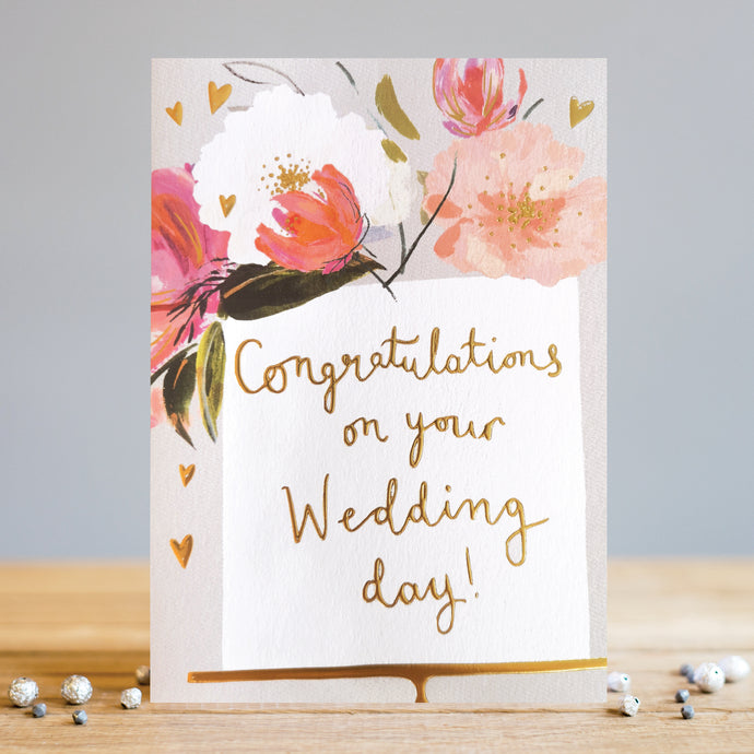 CONGRATULATIONS ON YOUR WEDDING DAY CARD