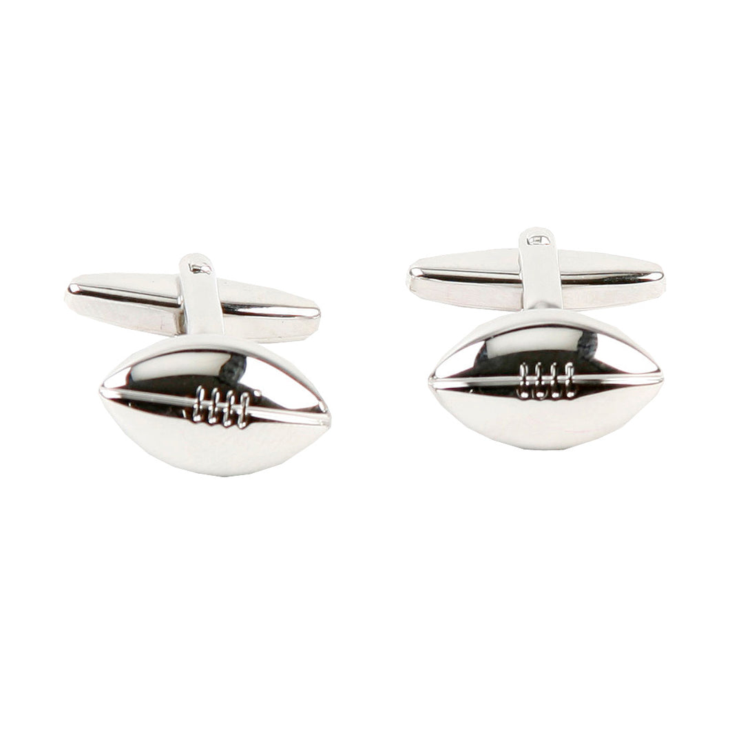 PAIR OF RUGBY BALL CUFFLINKS GIFT BOXED