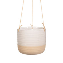 RIBBED HANGING PLANTER