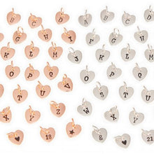HEART INITIAL CHARMS