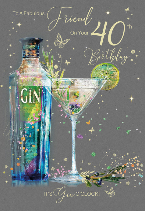 FABULOUS FRIEND ON YOUR 40TH