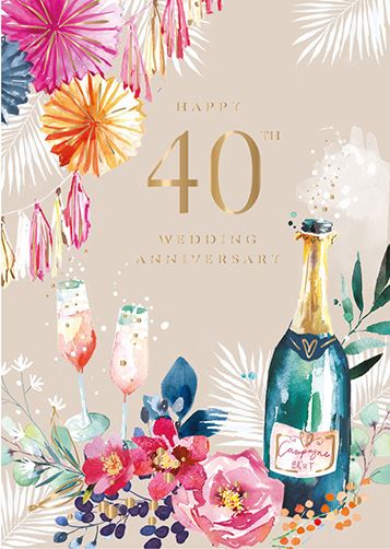 HAPPY 40Th WEDDING ANNIVERSARY