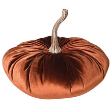 LARGE BRONZE VELVET PUMPKIN