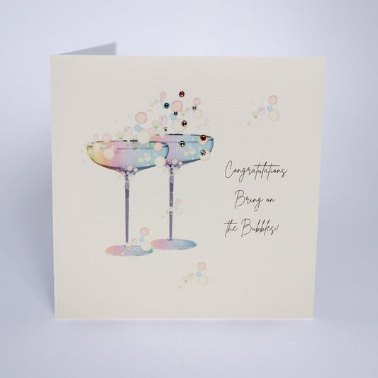 CONGRATULATIONS, BRING ON THE BUBBLES
